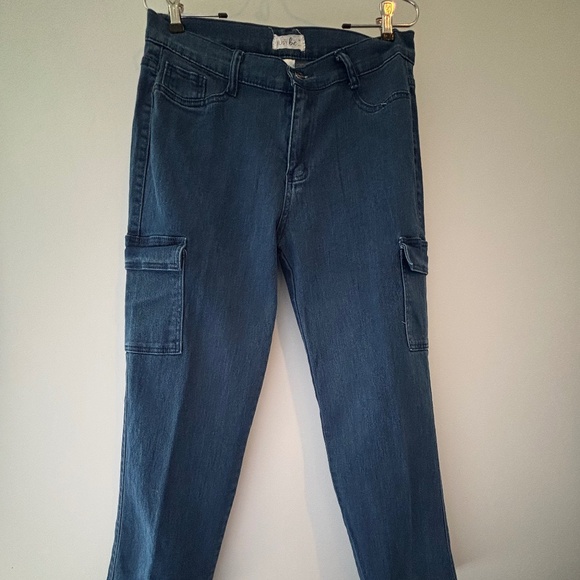 Women's Blue Boot Cut Jeans - Picture 2 of 3